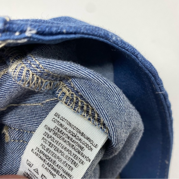 Free People Penny Pull On Flare Jeans Bell Bottoms in Rich Blue Denim 30 - Picture 6 of 12